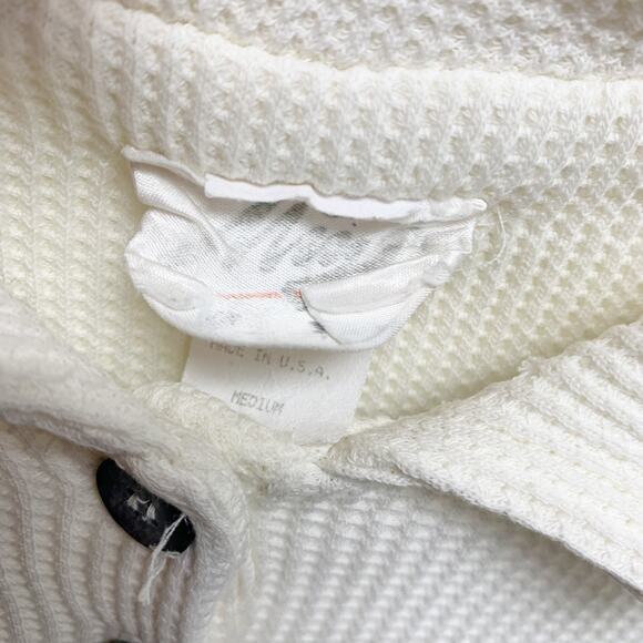 Vintage Miyo Size M Tulip Printed Thermal Long Sleeve Shirt - Picture 2 of 9